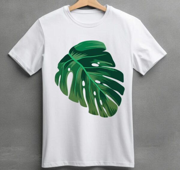 unworried regular fit pink leaf tee